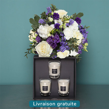 Fragrant Duo: Bouquet and candles