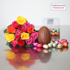 Large Milk Chocolate Egg and roses