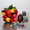 Dark Chocolate Egg and Roses