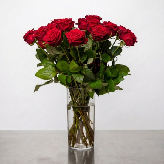Tall Red Roses 3