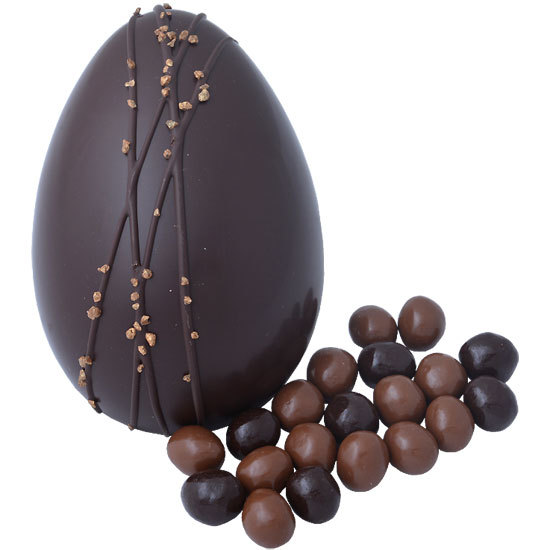 Large rich dark chocolate egg and mini eggs