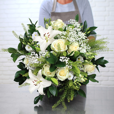 Majestueux bouquet blanc
