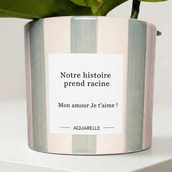 Orchidée blanche personnalisée 2