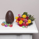 Large Dark Chocolate Egg and Roses