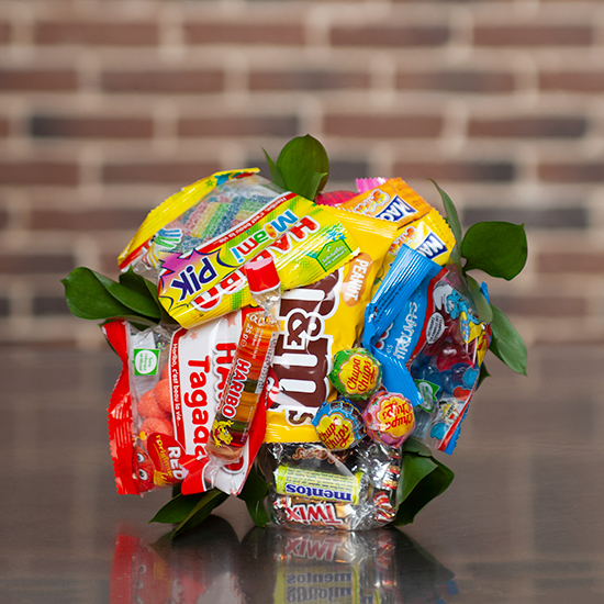 Petit bouquet de bonbons - Cadeau Fleurs & Chocolats - Livraison express
