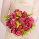 Petit Bouquet Spring Pink Spray Roses & Solidago | Flower Delivery