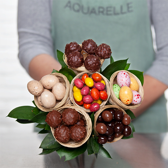 Petit bouquet de chocolats de Pâques - Livraison chocolats Pâques