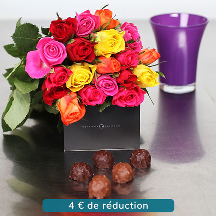 Roses and chocolate