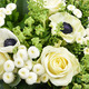 Bouquet blanc et vert 2