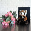 Home delivery of roses and cuddly panda