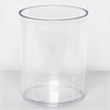 A stylish clear composite vase