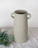 Beige gray vase