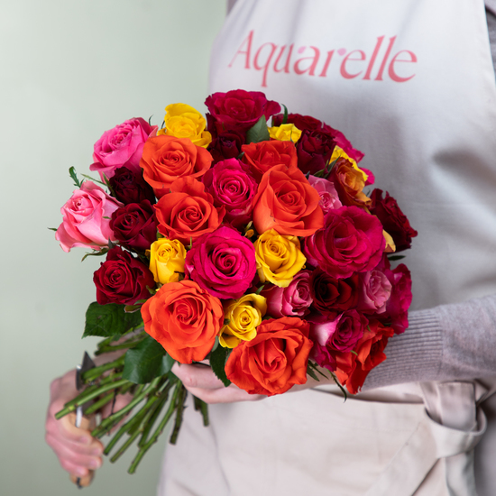 Ramo de 40 rosas de colores sant jordi
