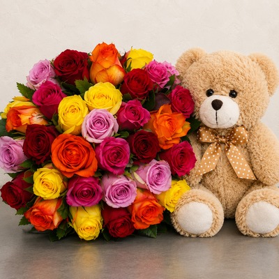 Rosas y Peluche