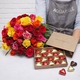 Rosas y chocolates para el dia de la madre