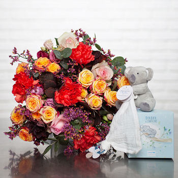 Boeket Vuurwerk & Koala knuffel
