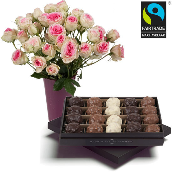 Send delicious rochers and Roses