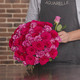 Een boeket van zachte rozen fairtrade