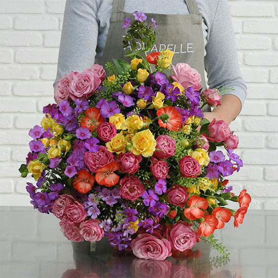 Bouquet Feu d'artifice & doudou lapin 2
