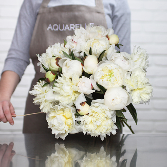 Exceptional White Peonies 