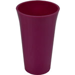 A stylish 14 cm plum coloured vase