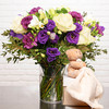 Perfumed bouquet & cuddly bear