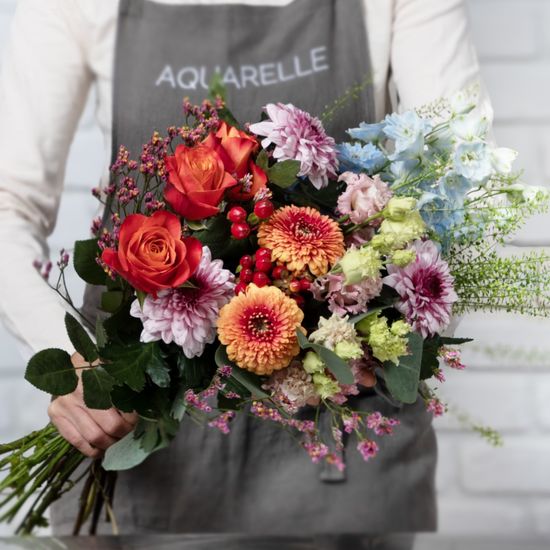 Kleurrijk landelijk boeket