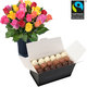 Rochers and Fairtrade roses