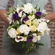 Blue and cream perfumed bouquet