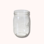Glass jar, perfect for our bouquets