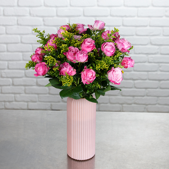 Petit Bouquet Spring Pink Spray Roses & Solidago | Flower Delivery 2