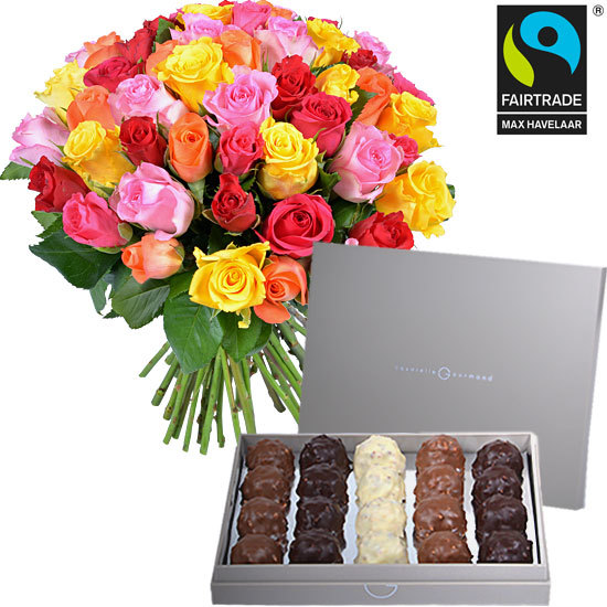 FAIRTRADE roses and chocolates