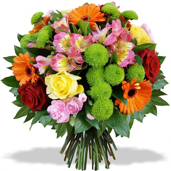 Same day delivery available with the Be Happy Bouquet.