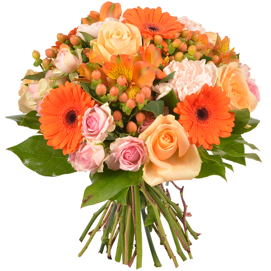 Same day delivery available with the Sunset Bouquet
