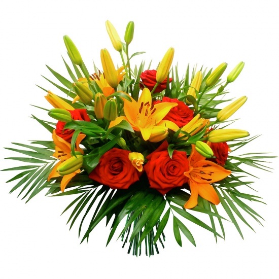 Rey Lear Maniobra Mujer ramo tropical-envios de flores a españa | Teleflora