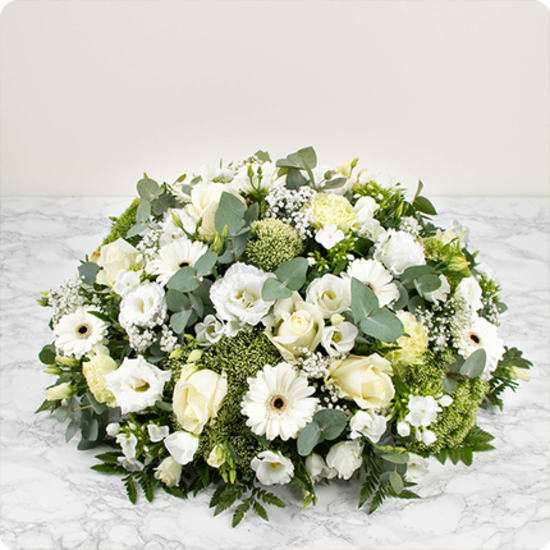 Olimpia funeral cushion – urgent funeral flower delivery