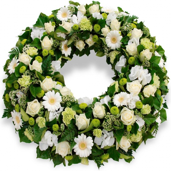 Same day delivery available with the Fidelis - Funeral Wreath
