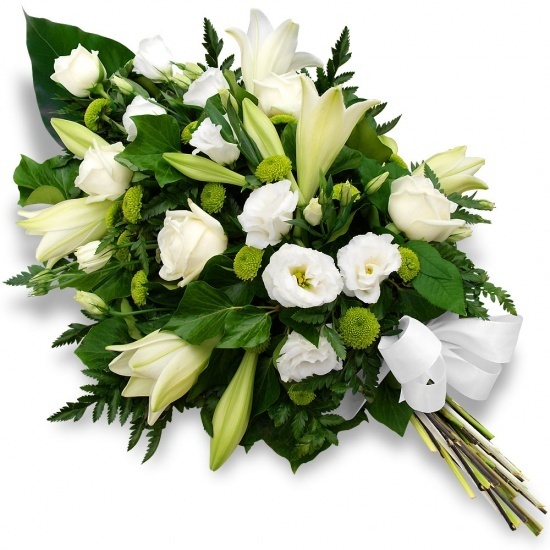Same day delivery available with the Sacris - Funeral Bouquet