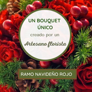 Enviar el Ramo Navideño de Florista - Rojo a domicilio