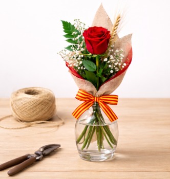 Same day delivery available with Saint George´s Rose