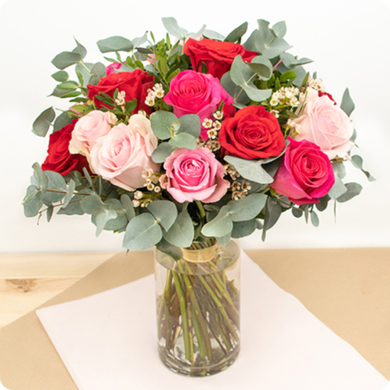 Same day delivery available with Multicolor Roses