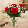 Same day delivery available with the Trio of Roses Bouquet