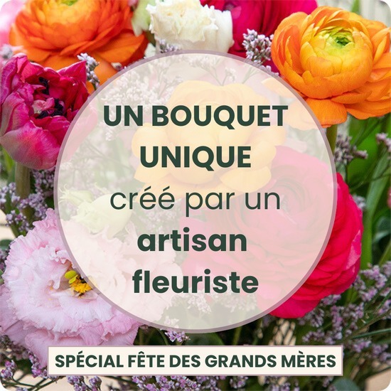 Bouquet de fleurs spécial fête des Grands-Mères