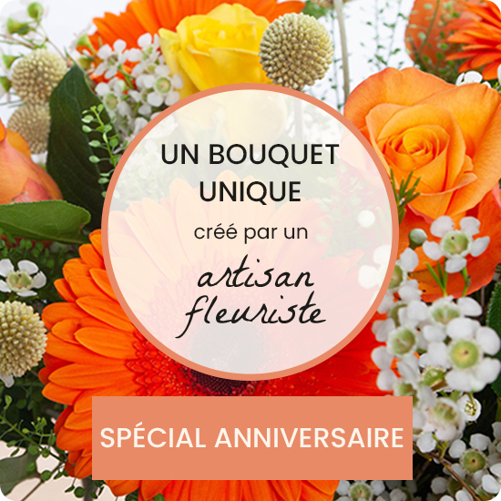 Bouquet de fleurs spécial anniversaire 