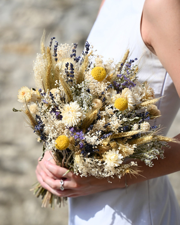 Ramo de flores secas con lavanda - Envío a domicilio 24h 