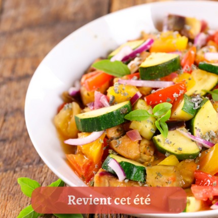 LA VRAIE RATATOUILLE NIÇOISE AUX PIGNONS DE PIN ET OLIVES TAGGIASHE